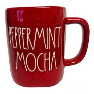 Rae Dunn Red Peppermint Mocha Coffee Mug